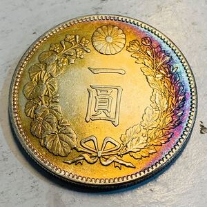 古銭　硬貨・通貨　大日本 大正三年　一圓銀貨 龍のデザイン 旧貨幣十八