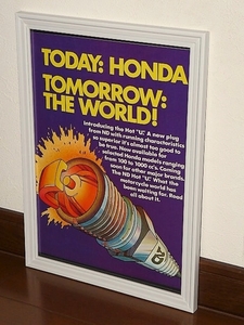 1977年 USA 洋書雑誌広告 額装品 日本電装 (A4) / 検 Honda GL1000 CB750 CB400 XL350 CB350 XL250 CT125 CB125 XL125 TL125 CL125 SL125