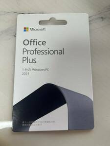 Microsoft office 2021 pro Plus 実物発送 Windows用　永続版 カード版 