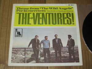 THE VENTURES ベンチャーズ Theme from The Wild Angels c/w Por la carretera スペイン EP PS付きドン・ウィルソン ノーキー・エドワーズ