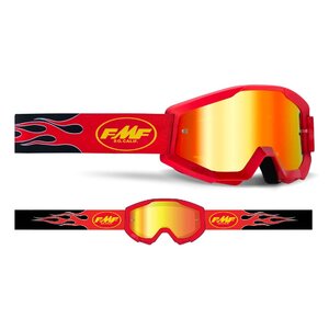 【新品 送料無料】FMF PowerCore Mirror Lens Goggles エフエムエフ パワーコア ミラー レンズ ゴーグル カラー：レッド/ブラック