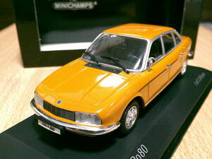 ミニチャンプス　1/43　「　NSU　Ro80　」　1972ｙ　オレンジ　・送料 400円（レターパック発送）　