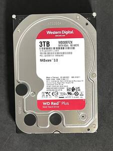  ★ 3TB ★ WD Red Plus / WD30EFZX 【使用時間：3308ｈ】2021年製 良品 3.5インチ内蔵 WesternDigital RED Plus [管理■JSE3]