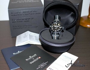 ☆時計☆BLANCPAIN (ブランパン)☆SO35Ｂ400☆スウォッチ BＫ文字盤 自動巻き 腕時計☆稼動品☆『VRW-224』