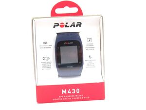 AH 4-6 ポラール POLAR GPS ランニングウォッチ 紺 M430 MODEL-2P 起動確認済 心拍計 防水 充電コード欠品