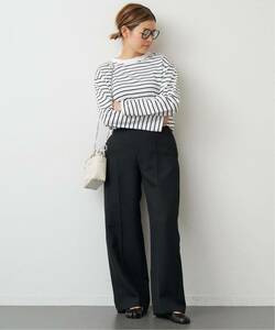 ドゥーズィエムクラス 　 MUSE de Deuxieme classe　24AW W CLOTH BON パンツ モヘヤ　ウール　タック　パンツ　36