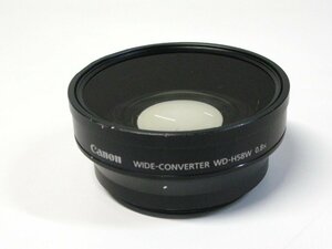 ▽Canon 0.8倍 WD-H58W ワイドコンバーター 58mm 難あり 中古 キヤノン iVIS HF G20/iVIS HF G10/XA10/XF105/XF100