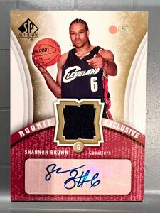 激レア/60 Gold RC Auto Jersey 06-07 UD SPA Shannon Brown シャノン・ブラウン NBA ルーキー サイン ユニフォーム Panini バスケ Dunk王