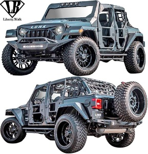 【M’s】 ジープ Wrangler (JL) LB-WORKS FAIRLINE ボディキット 3点 ／／ FRP 未塗装 Liberty Wark リバティーウォーク Jeep ラングラー