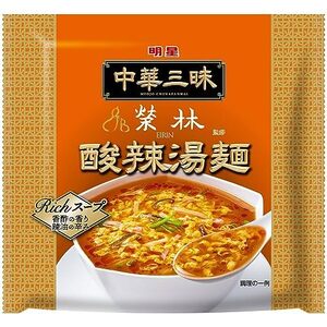 明星 中華三昧 榮林 酸辣湯麺 103g ×24個