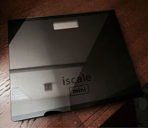 iscale mini 体重計　ヘルスメーター　ブラック　黒