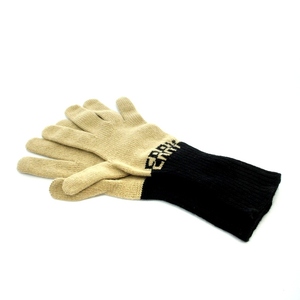 バーバリー BURBERRY LG CORE CASHMERE GLOVE ニット グローブ 手袋 アームウエア M/L カシミヤ 黒 ベージュ ブラック