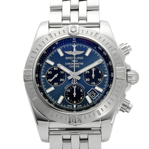 ブライトリング BREITLING クロノマット 44 JSP 日本限定モデル 限定500本 AB011511/C987 ブルー/ブラック文字盤 中古 腕時計 メンズ