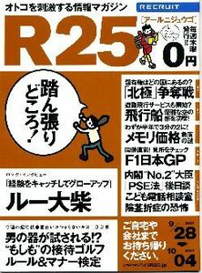 リクルート情報誌「Ｒ２５」NO.160ルー大柴・ヴィッキー