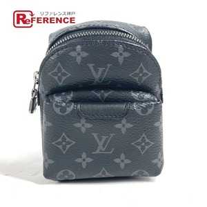 美品 LOUIS VUITTON ルイヴィトン M61964 ビジューサックバックパック バッグチャーム モノグラムエクリプス キーホルダー【中古】