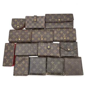 1円 まとめ売り LOUIS VUITTON ルイヴィトン モノグラム ダミエ 長財布 折り財布 コインケース カードケース 小物 14点セット