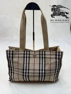 【使用感あり】BURBERRY バーバリー　ノバチェック　トートバッグ