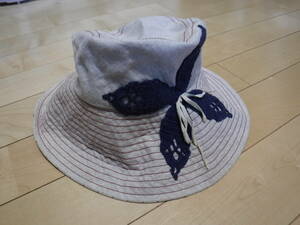 バラ色の帽子　Barairo no boushi　リネン　ハット　HAT