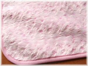 犬用品S89-P■Mサイズピンク色系■小型犬用ボアカフェマット＊裏ピンク色フェイクファー