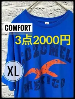 【 Cozumel 】 メンズ XL Tシャツ 青 ブルー US古着 アメカジ