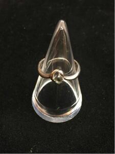 K18 silver 950 コンビ リング 指輪 #7号 レディースアクセサリー ファッション小物 中古品 シルバー ×ゴールド 指飾り 装飾品【2879】A