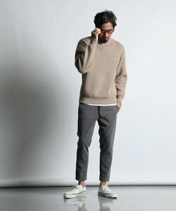 【The DUFFER of ST.GEORGE】W-FACE WOOLY PONTE EASY JOGGER PT Wフェイス ウーリーポンチ イージージョガーパンツ S グレー 美品