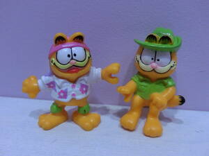 ガーフィールド◆ビンテージ PVC フィギュア 人形 2体 セット ミールトイ マクドナルド◆Garfield Dakin Vintage USA 検索 猫 ネコ レトロ