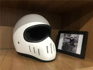 新品 SIMPSON 風 アメリカン ツーリング ヘルメット ホワイト サイズ選択可 