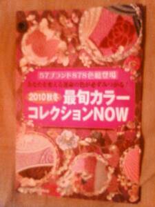 雑誌美的付録2010年秋冬最旬カラーコレクションNOWのみ