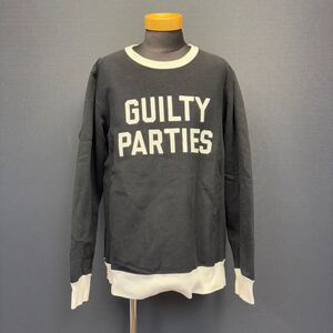 WACKO MARIA GUILTY PARTIES LOGO CREWNECK SWEAT black size L ワコマリア ロゴ クルーネック スウェット スエット 黒