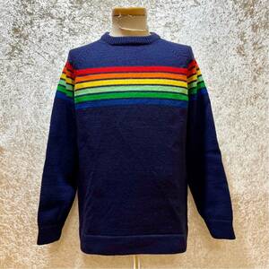 70’s Varmont Originals レンボーボーダー セーター 検索: 古着 ビンテージ オールドサーフ Wool ウール 70年代