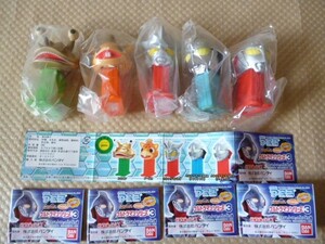 バンダイ ガシャポン ウルトラマンシリーズ３ ミニペッツ ５個 PEZ 全５種 カネゴン ブースカ ウルトラマン ネクサス レオ