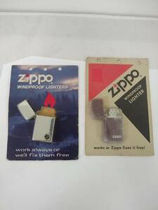 【送料無料】【未使用】ZIPPO 1980年代スリム 2個セット