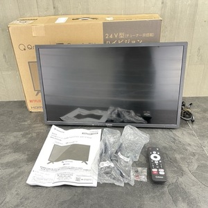 展示品 山善 キュリオム 24インチ チューナー非搭載 スマートテレビ 【中古】QRH-24TL2K 103057 /21688