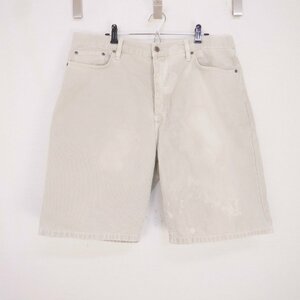 STUSSY ステューシー BIG OL JEANS ビッグオルジーンズ デニム ハーフ ショートパンツ 短パン 白WHITE 36