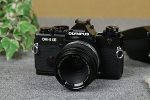 値下げ!!【オリンパス OLYMPUS】フィルム一眼レフカメラ OM-4Ti リングフラッシュT10付き 　ジャンク扱い!!