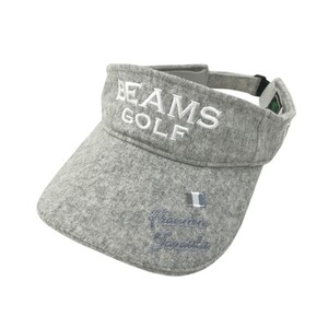 BEAMS GOLF ビームスゴルフ サンバイザー グレー系 57-59 [240101349906] ゴルフウェア