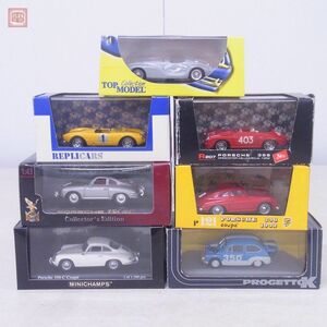 ブルム/PMA他 1/43 ポルシェ 550 RS #1/ポルシェ 356 Coupe 1965/フィアット アバルト GR.5 #350等 まとめて7台セット ミニチャンプス【20