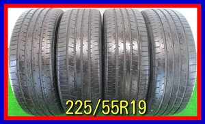 ■中古タイヤ■　225/55R19 99V TOYO PROXEX R46 アルファード等 夏タイヤ オンロード 19インチ 激安 中古 送料無料 B447