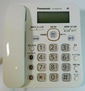 格安 Panasonic パナソニック 電話機 VE-GD32DL 通電確認済 20240901 mthshryk 202 0901