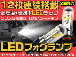 送料220円！！180Wより明るい！！60W相当　LED　フォグバルブ　H8・H11・H16！！