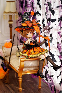 MDD (S/M)、kumakoサイズ、ハロウィン魔女クモっこドレス９点セット