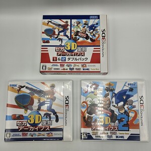 【中古美品】NINTENDO 3DS SEGA 3D 復刻 アーカイブス １＆２ ダブルパック セガ スペースハリアー アウトラン ギャラクシーフォースⅡ