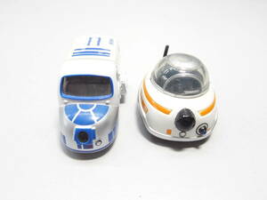 【中古ミニカー】 トミカ スター・ウォーズ SC-03 スター・カーズ R2-D2　＆　SC-09 スター・カーズ BB-8　各1個（計2個）セット