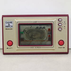 動作OK Nintendo GAME&WATCH ゲームウォッチ FP-24 CHEF シェフ 任天堂 携帯型ゲーム機 日本製 昭和レトロ 当時物 現状品