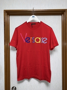 M 新品 19ss Versace ヴェルサーチ ロゴ Tシャツ