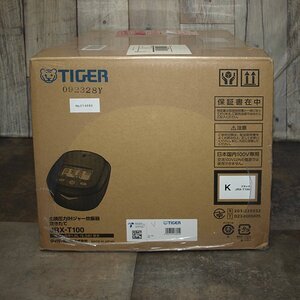 新品・タイガー魔法瓶(TIGER) 炊飯器 　JRX-T100◇ブラック　5.5合 土鍋圧力IH式 土鍋ご泡火炊き