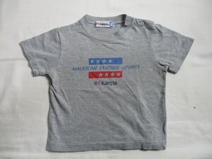 BD721【Kaepa・ケイパ】プリント　半袖　Ｔシャツ　男児　淡黒　90