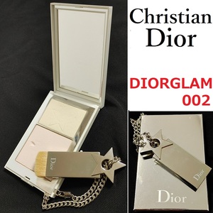 ブラシ付き Christian Dior GLAM 002 ディオール グラム フェイス&アイ ハイライト パウダー パール シマー アイカラー フェイスカラー