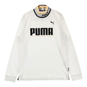 【1円】PUMA GOLF プーマゴルフ モックネック 長袖 Tシャツ ホワイト系 M [240101316629]